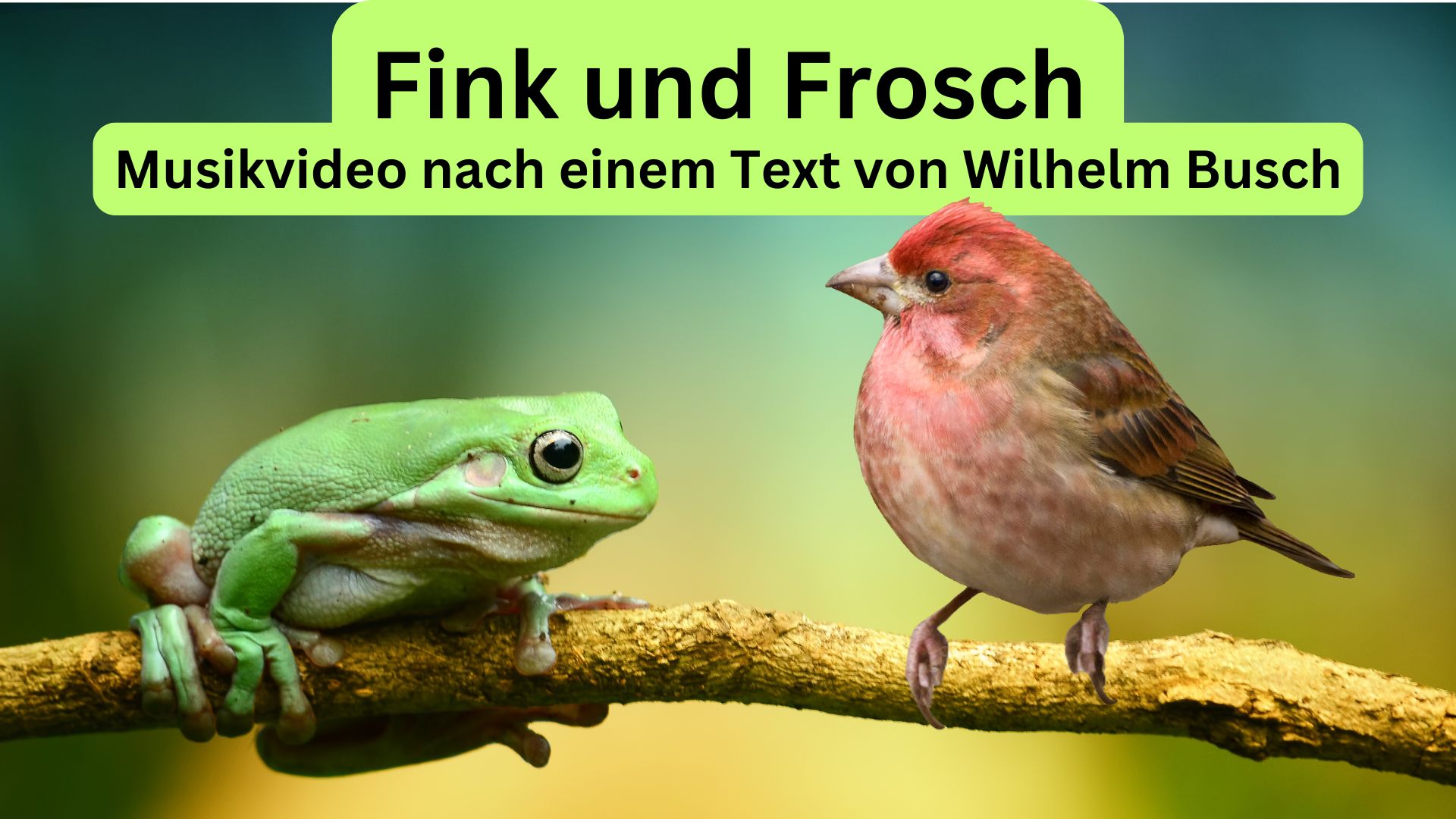 Fink und Frosch (Wilhelm Busch)