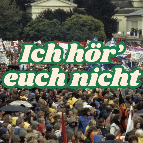 Ich höre euch nicht
