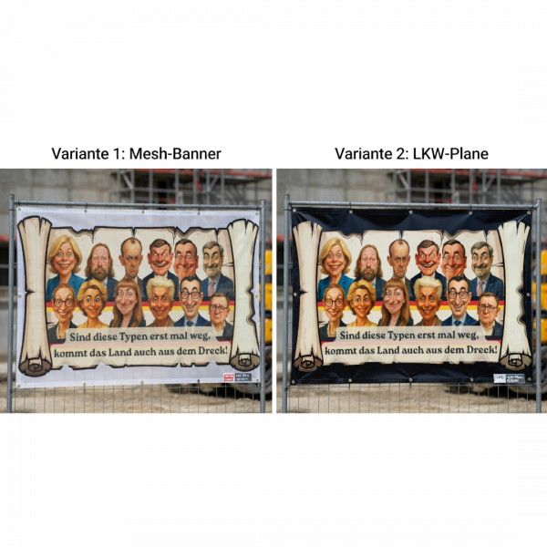 Bauzaun-Banner